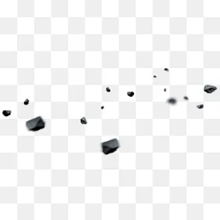 黑色碎石漂浮,免抠元素