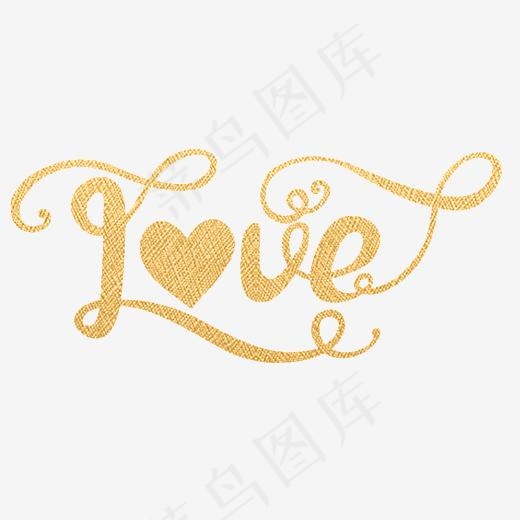love金色艺术字,免抠元素艺术字(3261*2080px)psd模版下载