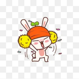 跳啦啦操的兔子(500*500px)