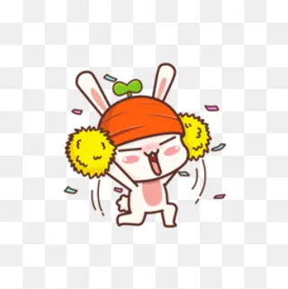 跳啦啦操的兔子