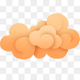 中国风黄色云彩祥云,免抠元素