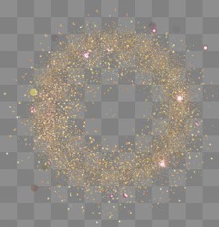 金粉发光特效光点,免抠元素