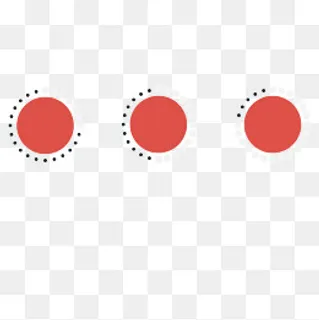 红色圆点旋钮,免抠元素