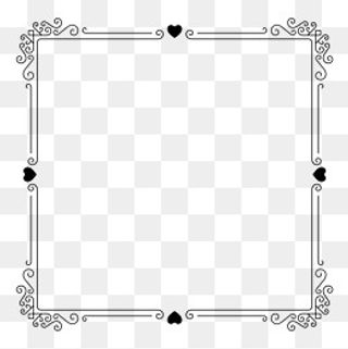 欧式爱心花边矢量,免抠元素