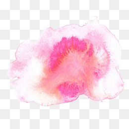 粉色水墨晕染,免抠元素
