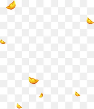 春节下坠的金色元宝,免抠元素