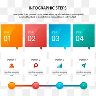 矢量手绘步骤图,免抠元素