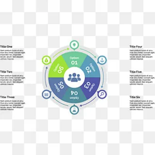 矢量手绘环形PPT