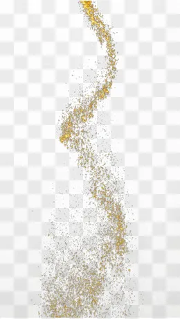 金色的颗粒,免抠元素(658*1162px)