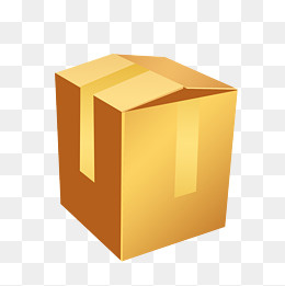 快递包裹箱手绘插画