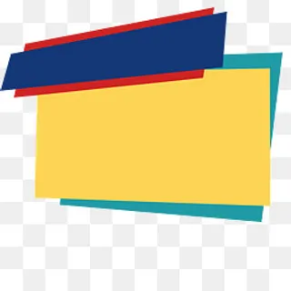 黄色便签简约标题框