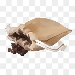 棉布咖啡袋手绘插画