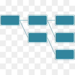 蓝色方块结构组合,免抠元素