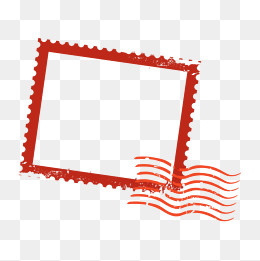 邮票红色装饰图案