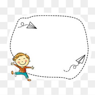 儿童节卡通可爱对话框,免抠元素