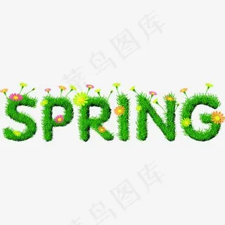 SPRING艺术字