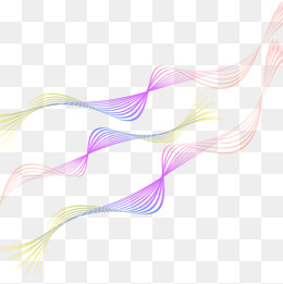 彩色不规则曲线背景装饰图案免抠,免抠元素
