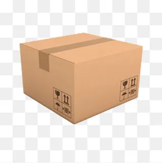 牛皮纸盒,免抠元素