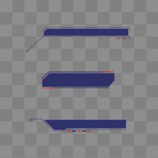 科技风标题蓝色红色未来风,免抠元素