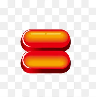 中国风喜庆的红色等号PNG