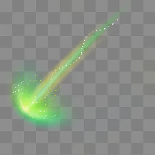 光源光波光团光束绿色金色,免抠元素