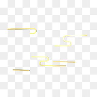 金色中国风祥云线条,免抠元素