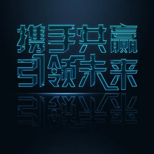 携手共赢招商艺术字免抠素材免费下载(2000*2000px)psd模版下载