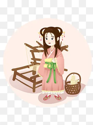 七夕情人节七夕节日牛郎织女古代,免抠元素