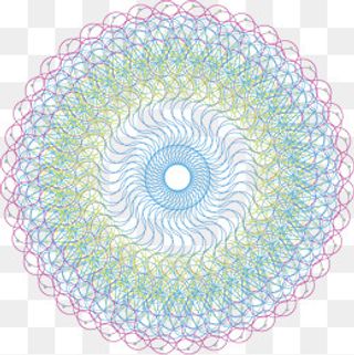 唯美彩色线条几何图案元素,免抠元素