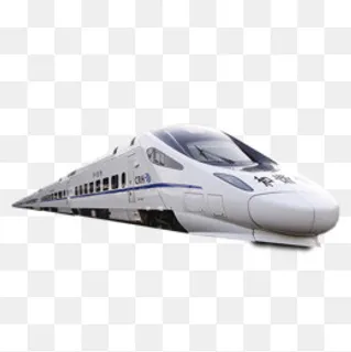 白色和谐号动车元素,免抠元素