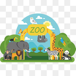 动物园和小动物下载,免抠元素