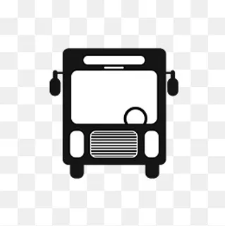 公共汽车图标素材,免抠元素