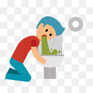 呕吐的人物,免抠元素