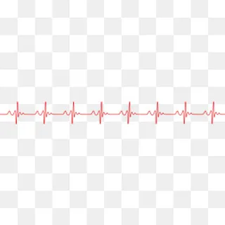 红色的心跳曲线卡通