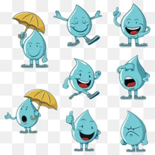 雨滴表情包