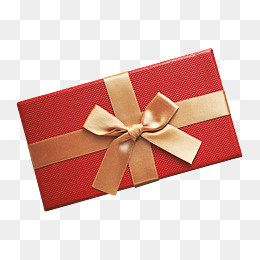 金色蝴蝶节装饰豪华礼盒,免抠元素