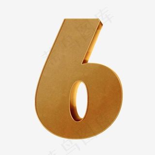 金色立体倒计时数字,免抠元素艺术字