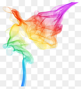 烟雾彩色渐变矢量,免抠元素