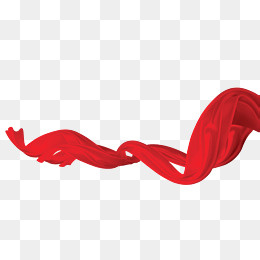 红丝带绸带素材,免抠元素