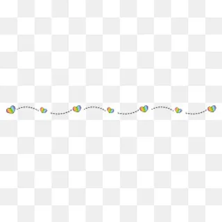 彩色爱心分割线下载,免抠元素