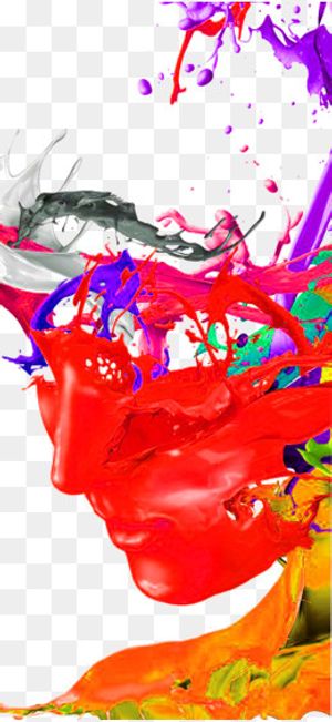 矢量不规则油漆泼墨效果设计元素,免抠元素