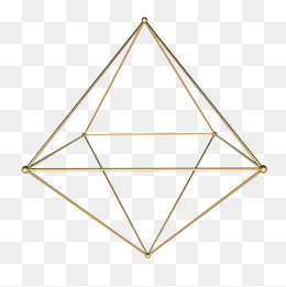 线条框架的立体几何