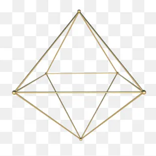 线条框架的立体几何