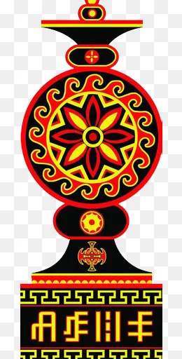 黑红黄色,免抠元素(202*512px)