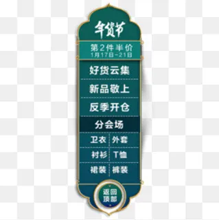 年货节悬浮框,免抠元素