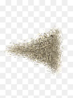 C4D木屑飞舞效果C4D源文件压缩包,免抠元素