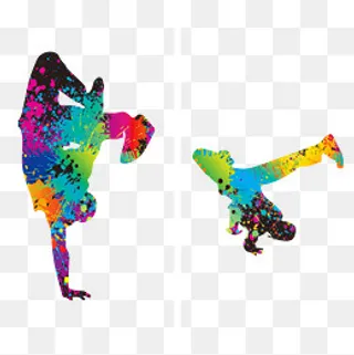 激情街舞运动剪影,免抠元素