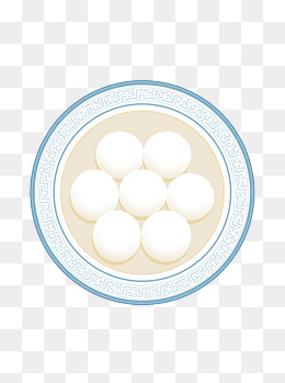 手绘新年元宵汤圆原创可商用元素,免抠元素