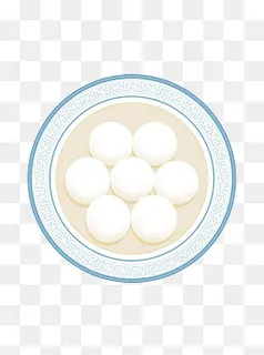 手绘新年元宵汤圆原创可商用元素,免抠元素