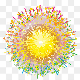 节日祝福烟花 PNG文件,免抠元素